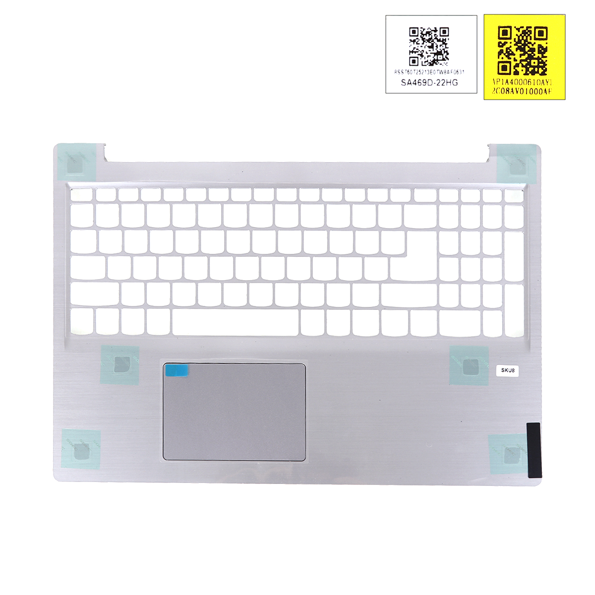 Picture of New Replacement Laptop Cover For Lenovo ideapad S145-15IWL 340C-15 Palmrest Upper Cover with touchpad SILVER .